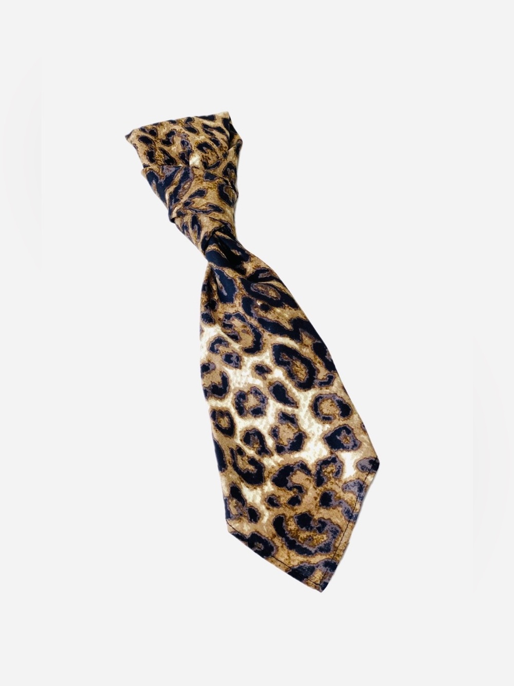 Last One‼️ SILKLETTE Animal Print 100% Fine Silk Kerchief CREAM/BROWN/BLACK